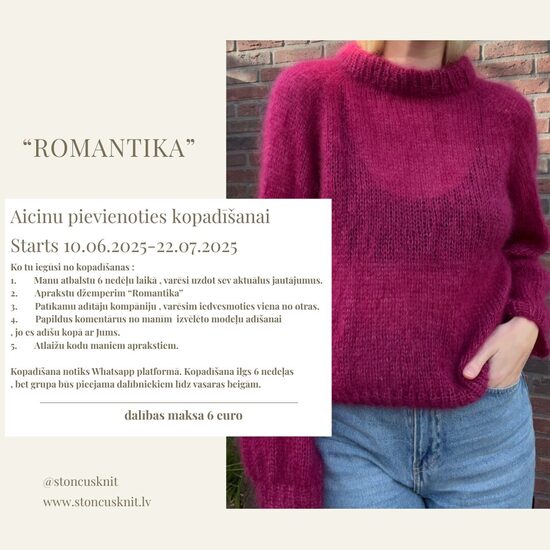Kopadīšana džemperis "Romantika"